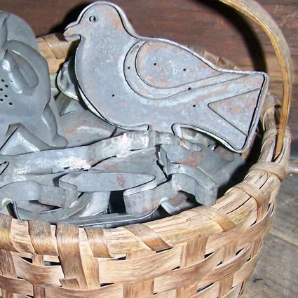 Basket Filled with Cookie Cutters