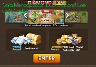 Cara Mendapatkan 1000 Diamond Line Let's Get Rich