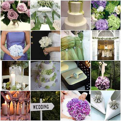 Green White Purple Wedding Inspitation Green Wedding Ideas