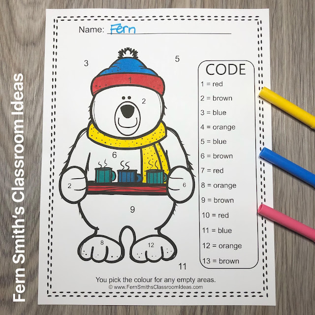 Download These Twenty Christmas Critters Kindergarten Know Your Numbers and Colors Worksheets Resource for Your Classroom Today!