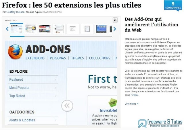 Firefox : les 50 extensions incontournables