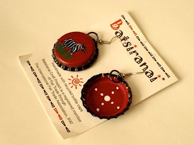 batsiranai - hand painted earrings