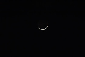 Waxing crescent moon (March 2014)