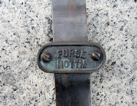 Fastener on the lightning conductor on Nelson's Column.  Trafalgar Square, London, 5 June 2011.