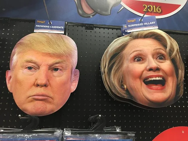 Image Attribute: Election campaign masks in a U.S. retail store by Mike Mozart / Creative Commons