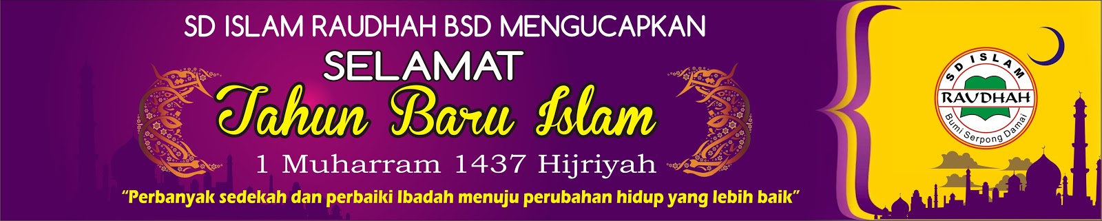 Spanduk Tahun Baru Islam 1437 H COREL CDR