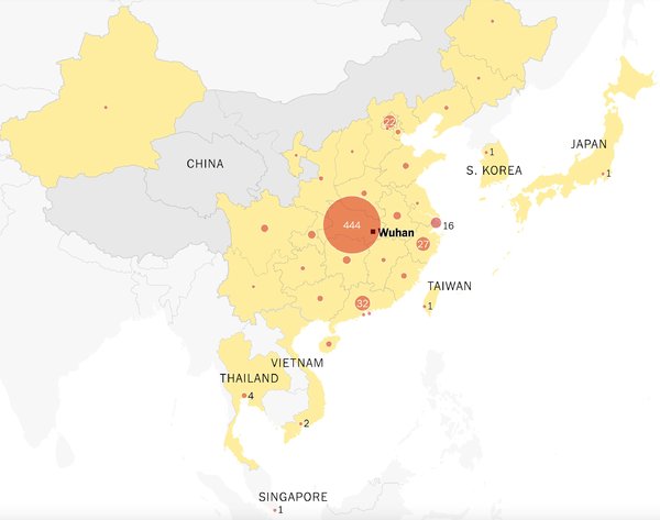 Las autoridades chinas creen que el foco del contagio se produjo en el mercado de Wuhan