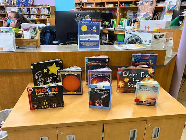Solar Eclipse Book Display at Avondale Regional Branch Library