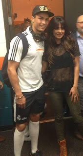 Priyanka Chopra watch the Real Madrid vs Chelsea match