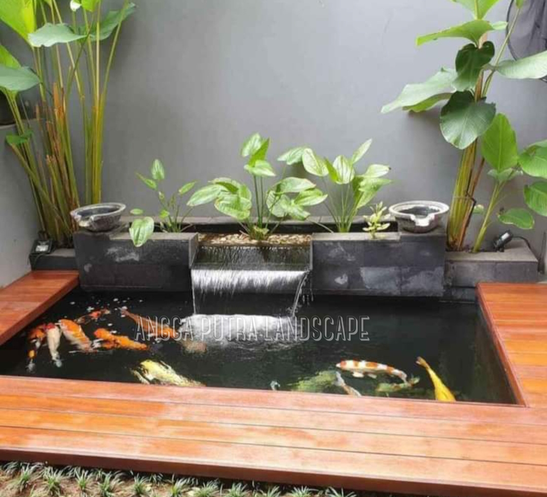 Jasa pembuatan dekorasi kolam tebing,dekorasi relief air terjun bojonegoro