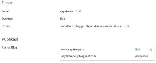  Postingan kali ini melanjutkan goresan pena saya yang sebelumnya yaitu  Cara Menghubungkan Domain dari Freenom ke Blogspot