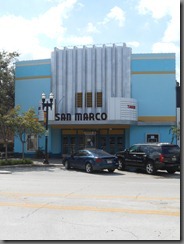 One screen theater that serves beer, wine and food