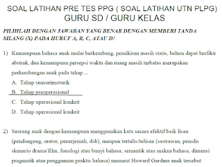 Soal Pretest PPG