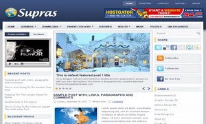 Supras Blogger Template