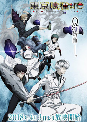 Tokyo Ghoul:re (东京食尸鬼:re), obra original de Sui Ishida, nos deja con una nueva imagen promocional protagonizada por el escuadrón Quinx.