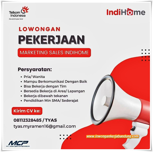 Loker Bandung Marketing Sales Indihome Bandung