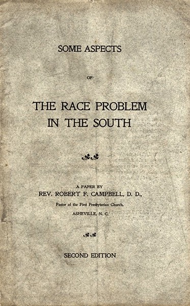 Some Aspects of the Race Problem in the South Blog