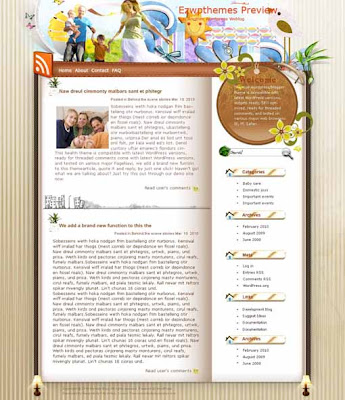 Happiness blogger template. converted WordPress to Blogger template. template love for blog