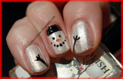 Snowman Nails, Christmas Nails