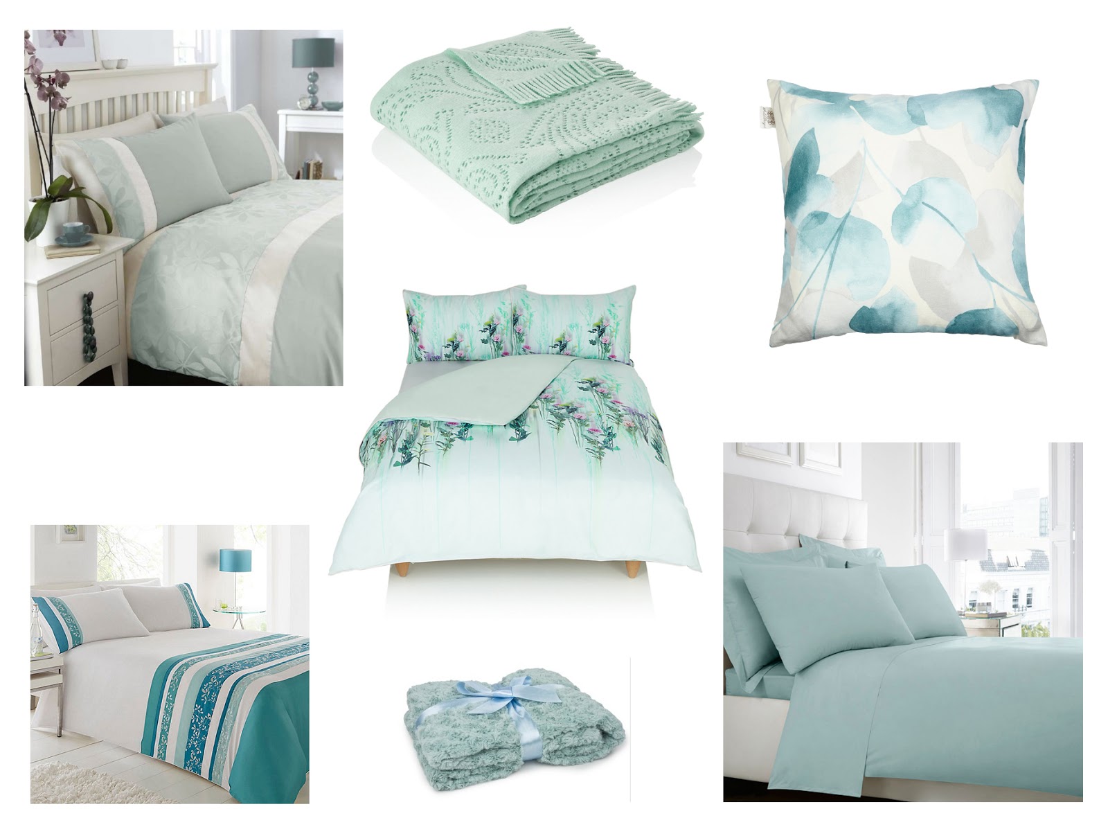Bedding For Changing Your Bedroom Atomsphere: Blue Moodboard | Katie Kirk Loves