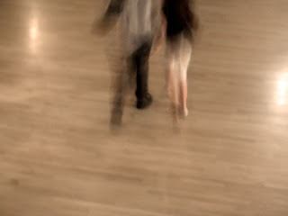 photograph of people in motion, blur