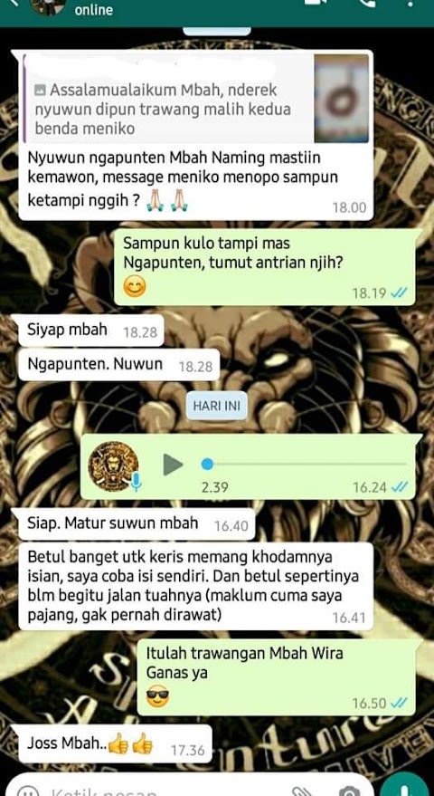 Testimoni trawangan 16 agustus 2020