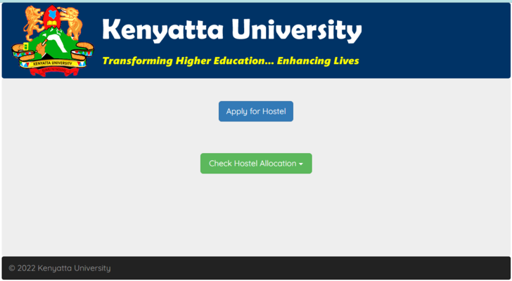 Kenyatta University (KU) Online Hostel Application and Allocation
