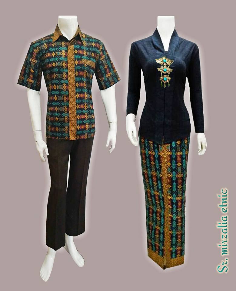 Baju batik gamis sarimbit modern etnic - Batik Bagoes Solo