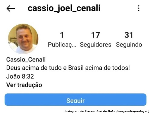 www.seuguara.com.br/Cassio Cenali/empresário/bolsonarista/Instagram/