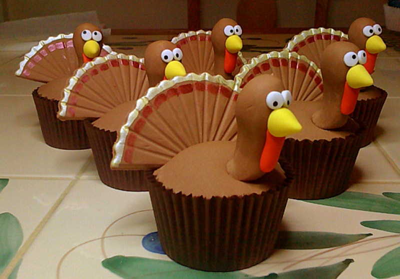 Cupcakes Thanksgiving Cupcake Ideas Of Course The Turkey Cupcakes