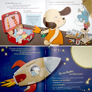 Hop dans la lune - un livre conte audio pour les enfants, de Cécile Bergame et Cécile Hudriser, Editions Didier Jeunesse, une histoire dans l'espace