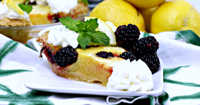 Blackberry-Lemon Pie recipe1k.blogspot.com