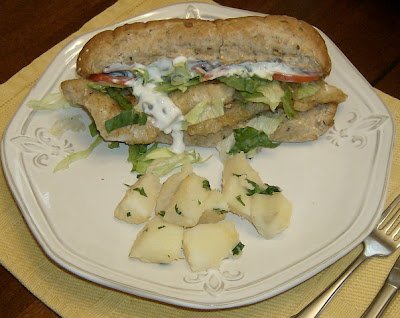 Healthier Fish Po'Boys