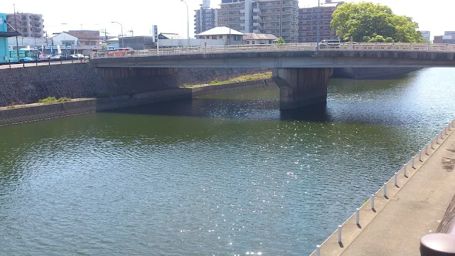 山王公園付近から見た御笠川