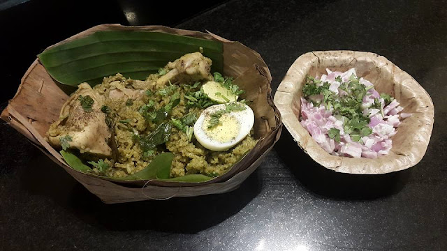 Chicken Biryani and Raita at Gundappa Donne Biryani 