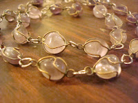 Antique Wired Quartz Necklace by hotGlued