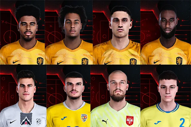 PES 2021 EURO 2024 V3 Facepack