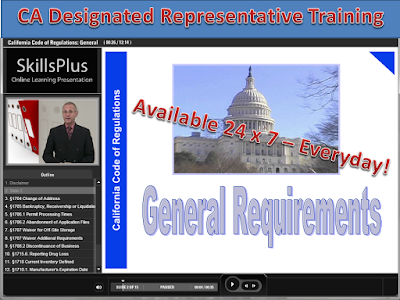 California Designated Representative Online Training Courses