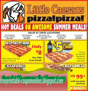 Free Printable Little Caesars Coupons