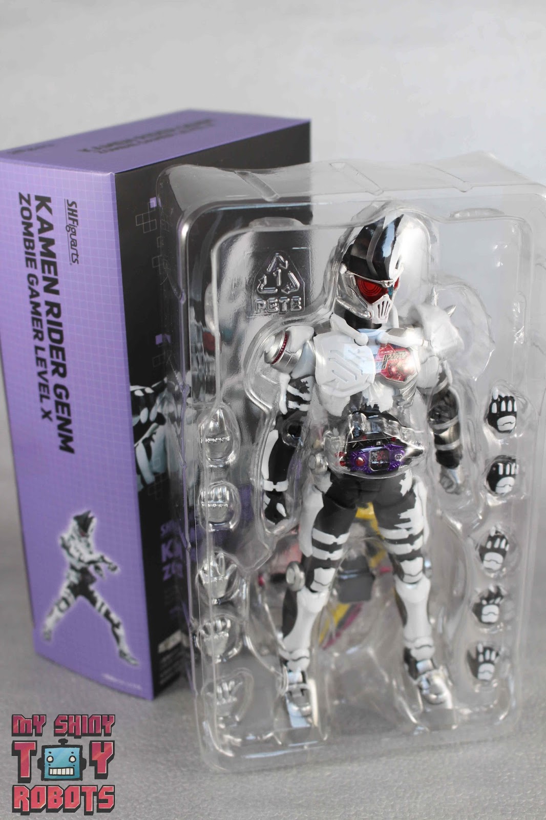 My Shiny Toy Robots Toybox Review S H Figuarts Kamen Rider Genm Zombie Gamer Level X - kamen rider ex aid roblox