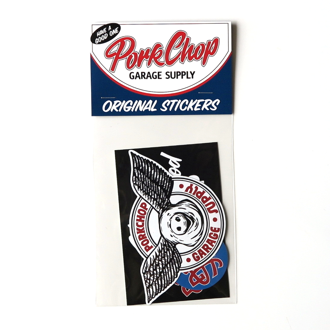 PORKCHOP GARAGE SUPPLY PORK BACK COACH JKT NEW STICKER SET TRUMPS FASTLANE