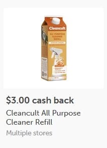 $3.00/1 Cleancult All Purpose Cleaner ibotta cashback rebate *HERE*
