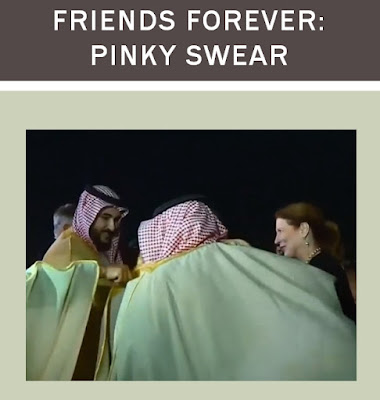 parody photo of Crown Prince smile, Saudi Arabia