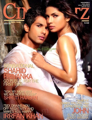 Shahid And Priyanka Shares Cover of Cineblitz 