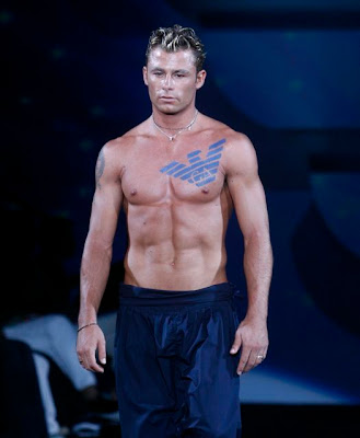 Tim Cahill Stephen Ireland Emporio Armani Menswear Spring/Summer 2009 - a 