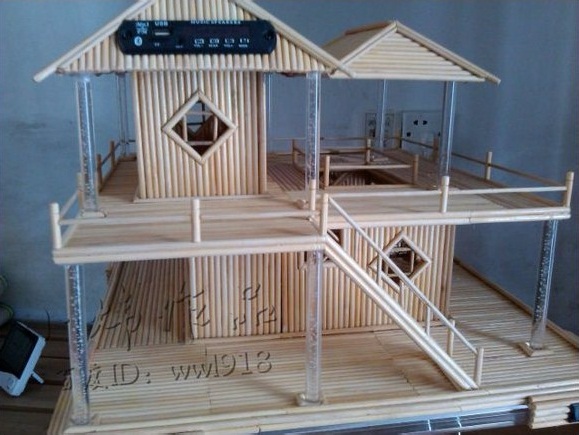  Cara  Membuat  Miniatur  Rumah  Dari  Bambu  Dengan Mudah  Dan 
