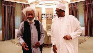 Prof wole soyinka attacks buhari for lagos and ogun states lockdown in corona virus war