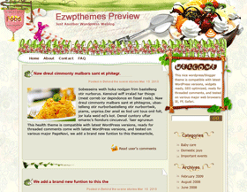 Julie and Julia Blogger Template