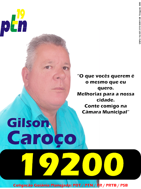 Para Vereador Vote Caroço 19200 PTN