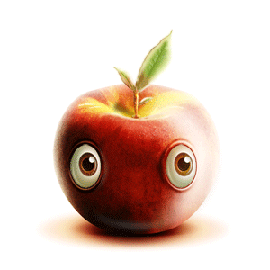 Resultado de imagem para maçã proibida gif